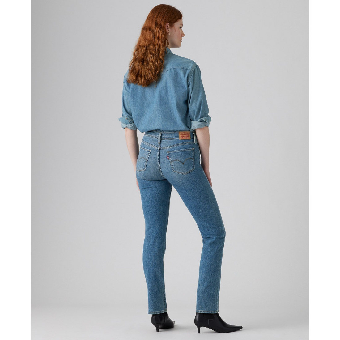 '314 Shaping Straight Mid Rise Jeans' pour Femmes