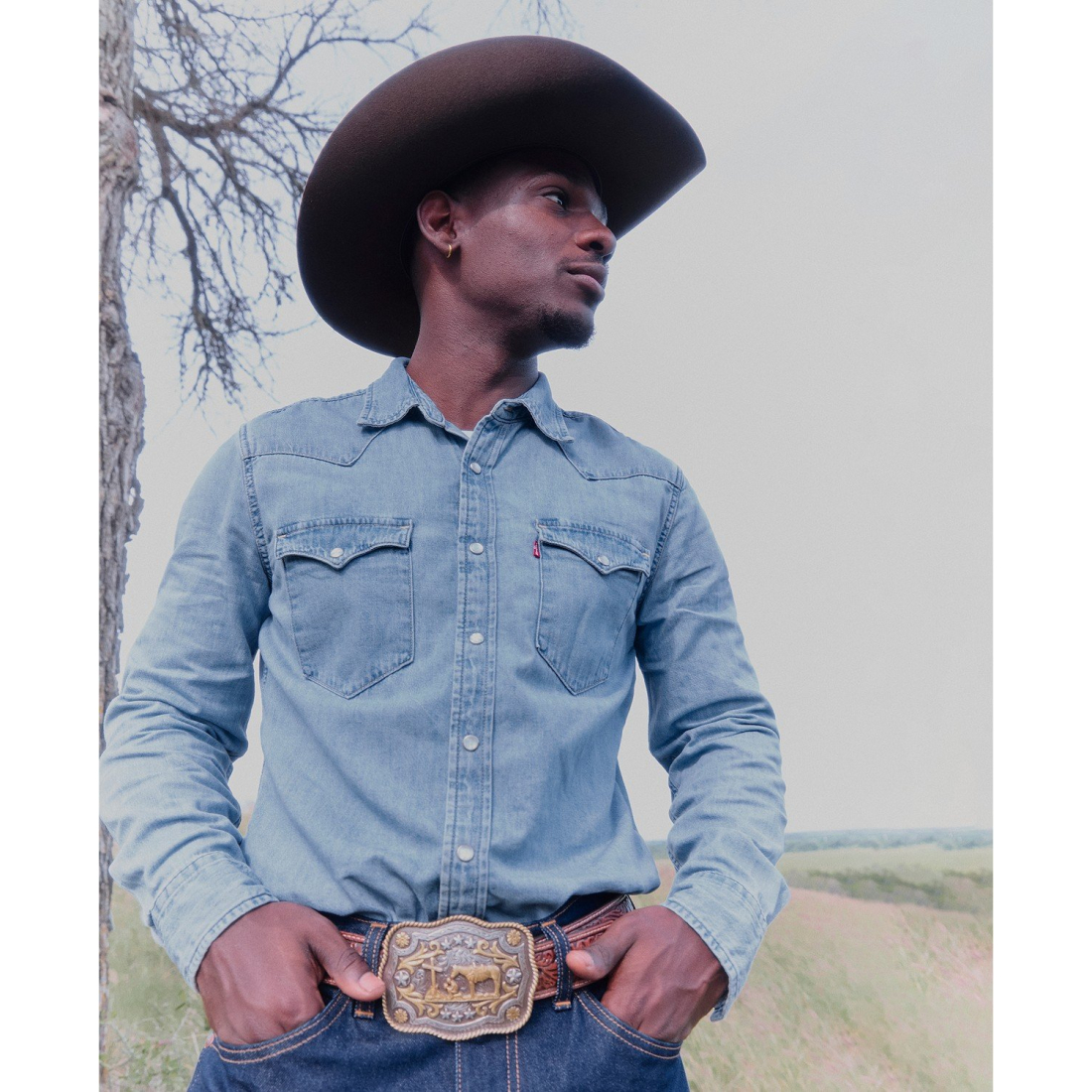 'Classic Standard Fit Western Shirt' pour Hommes