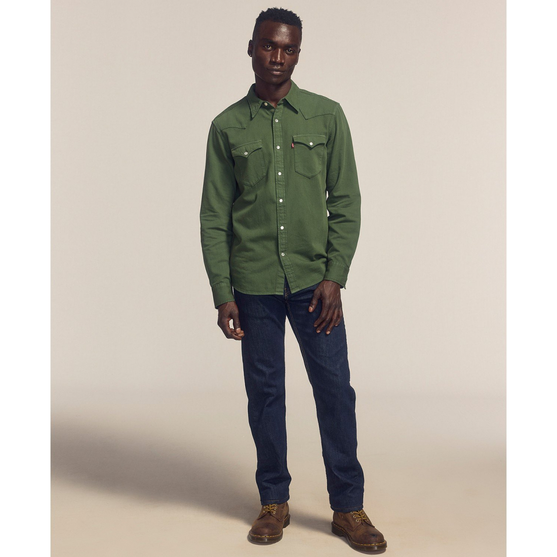 'Classic Standard Fit Western Shirt' pour Hommes