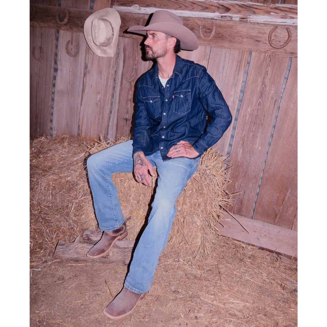 'Classic Standard Fit Western Shirt' pour Hommes