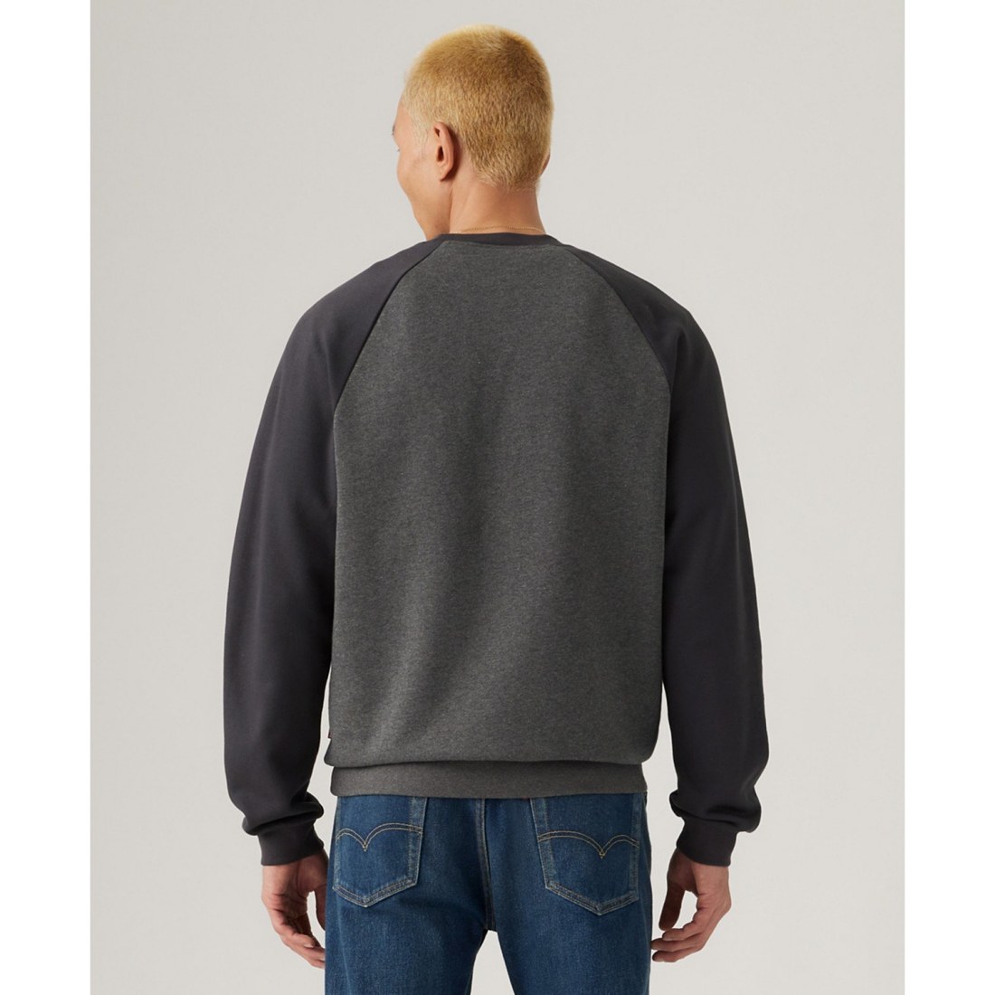 'Levi'® Relaxed Fit Crewneck Long Sleeve Red Tab Logo Sweatshirt' pour Hommes