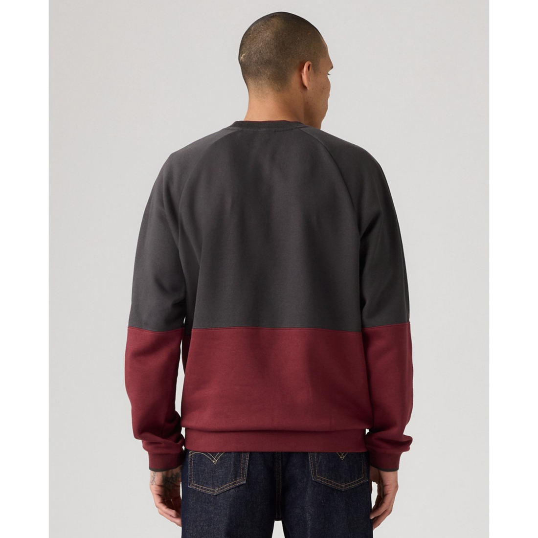 Men's 'Levi'® Relaxed Fit Crewneck Long Sleeve Red Tab Logo Sweatshirt'