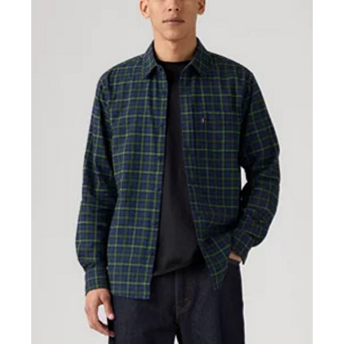 'Classic 1 Pocket Regular-Fit Long-Sleeve Shirt' pour Hommes