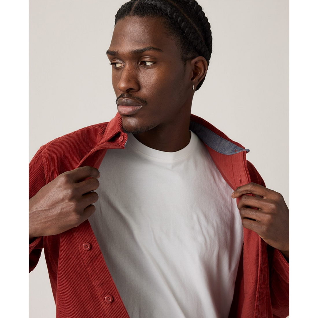 Men's 'Relaxed-Fit Long-Sleeve Button-Front Worker Shirt'