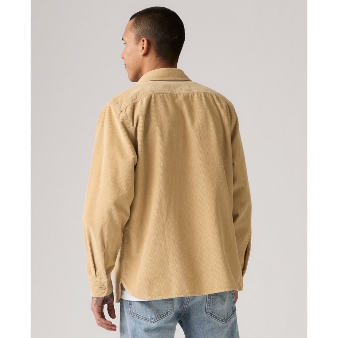 Men's 'Relaxed-Fit Long-Sleeve Button-Front Worker Shirt'