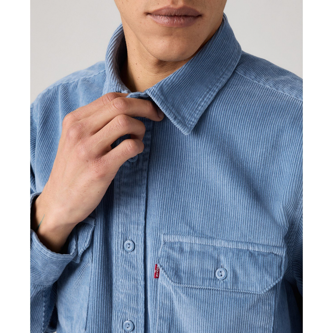Men's 'Relaxed-Fit Long-Sleeve Button-Front Worker Shirt'
