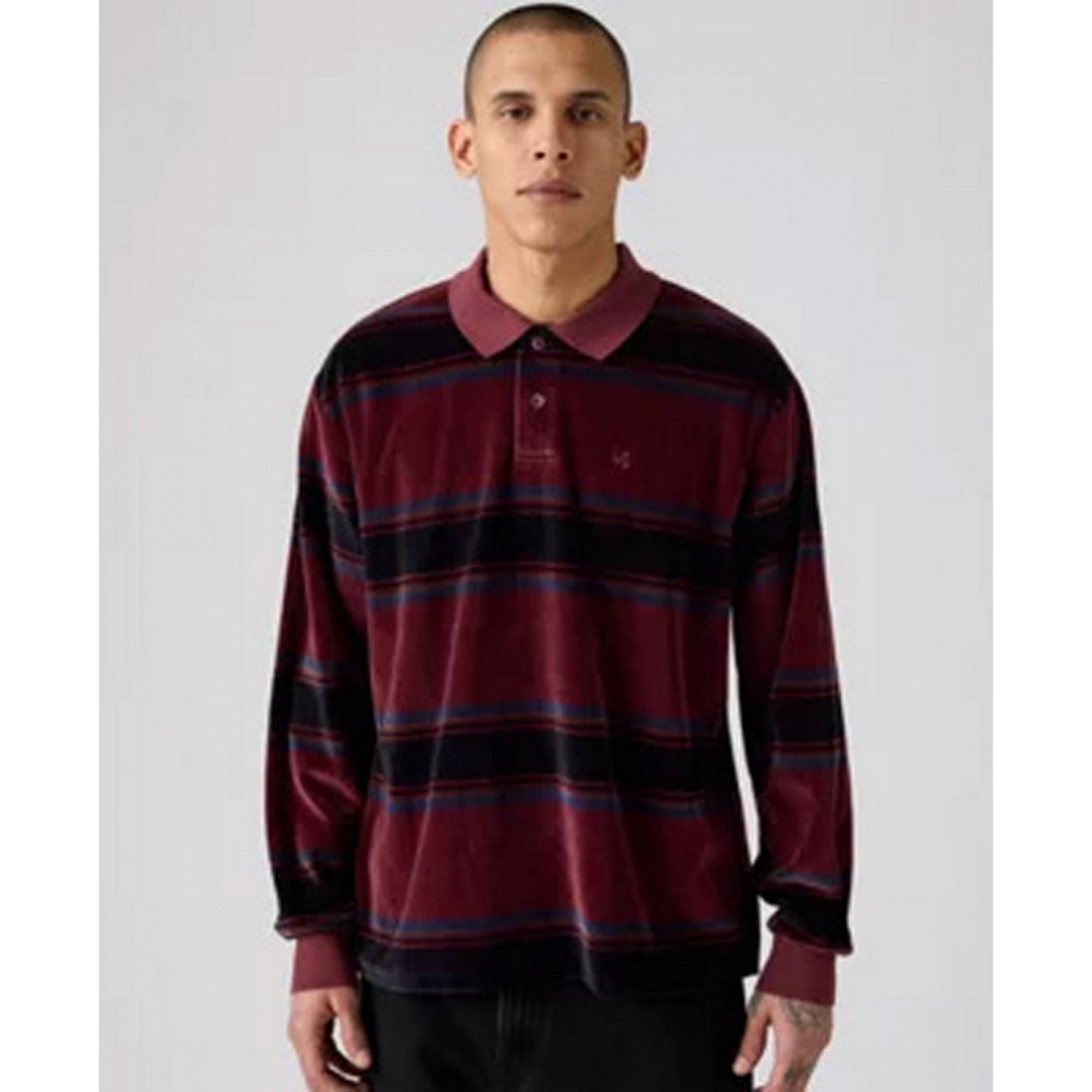 'Regular-Fit Long Sleeve Polo Shirt' pour Hommes