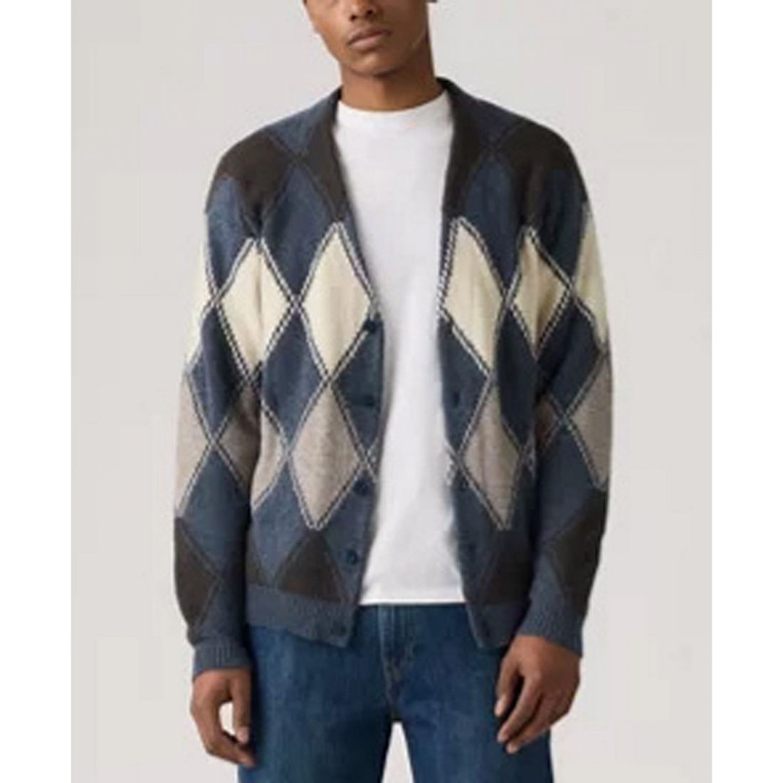 'Relaxed-Fit Cardigan Sweater' pour Hommes