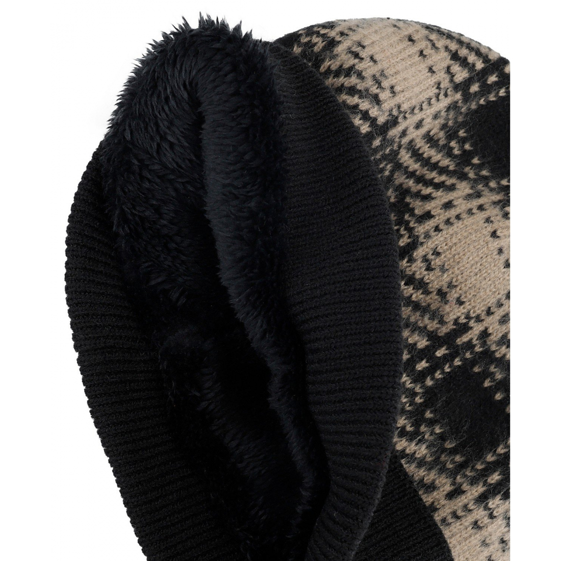 'Brushed Plaid Beanie' pour Hommes