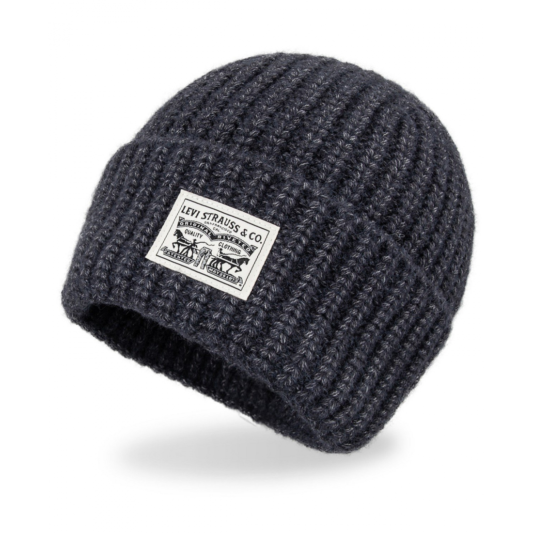 'Heathered Rib Knit Fashion Beanie' pour Hommes