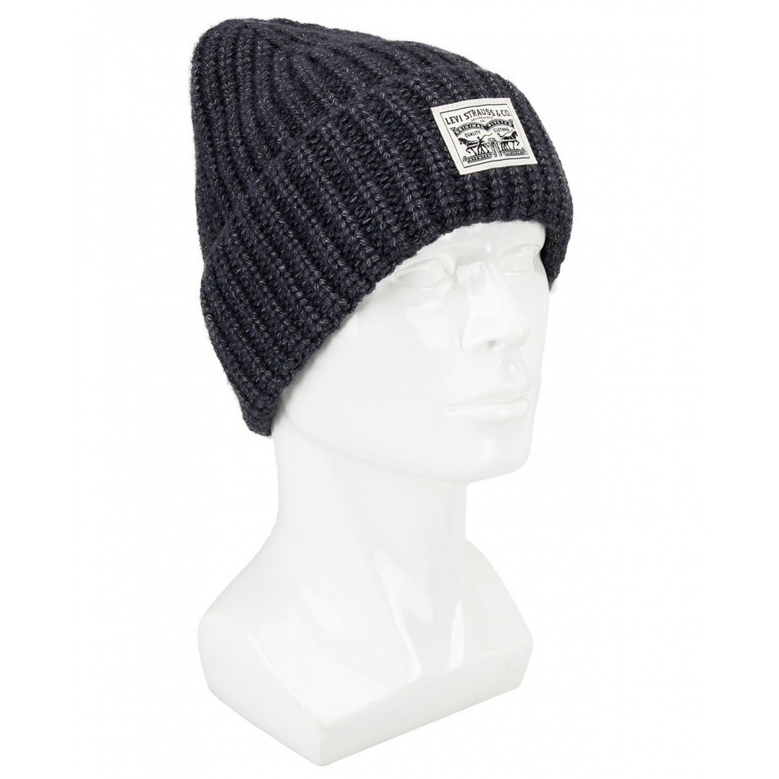 'Heathered Rib Knit Fashion Beanie' pour Hommes
