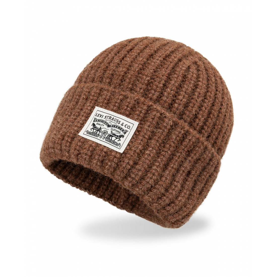 'Heathered Rib Knit Fashion Beanie' pour Hommes
