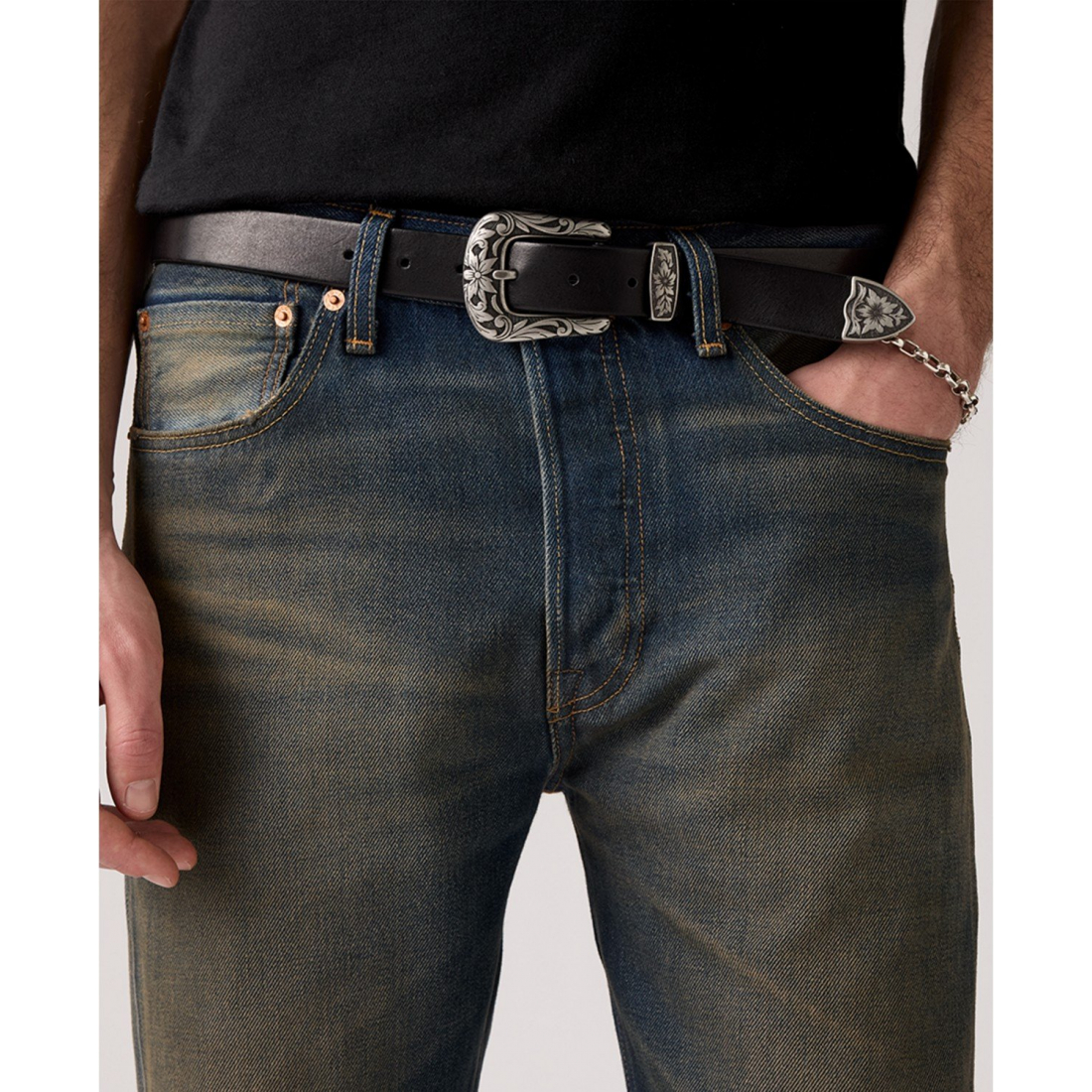 '501® Original-Fit Button Fly Non-Stretch Jeans' pour Hommes