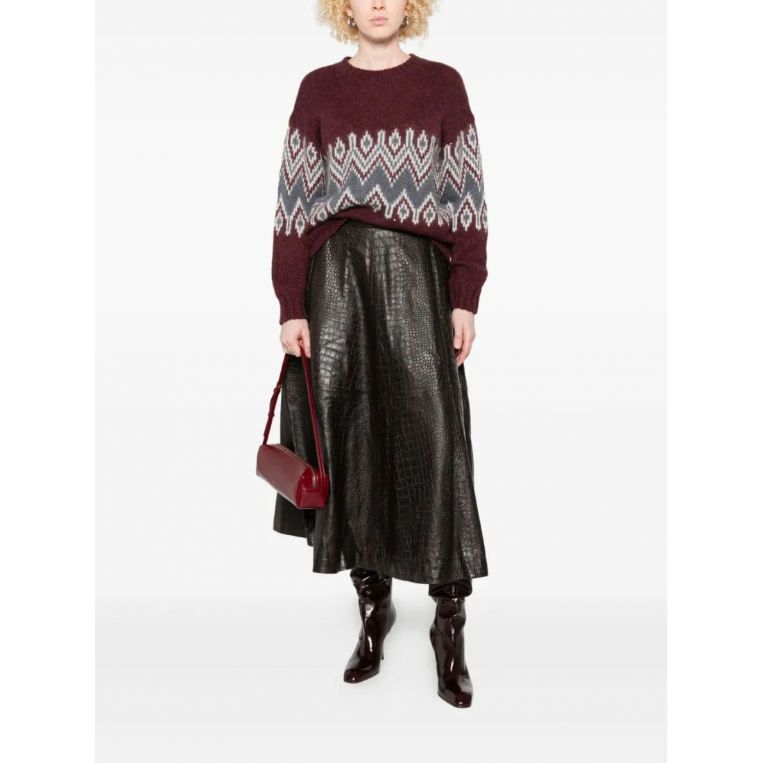 'Fairisle-Pattern' Pullover für Damen