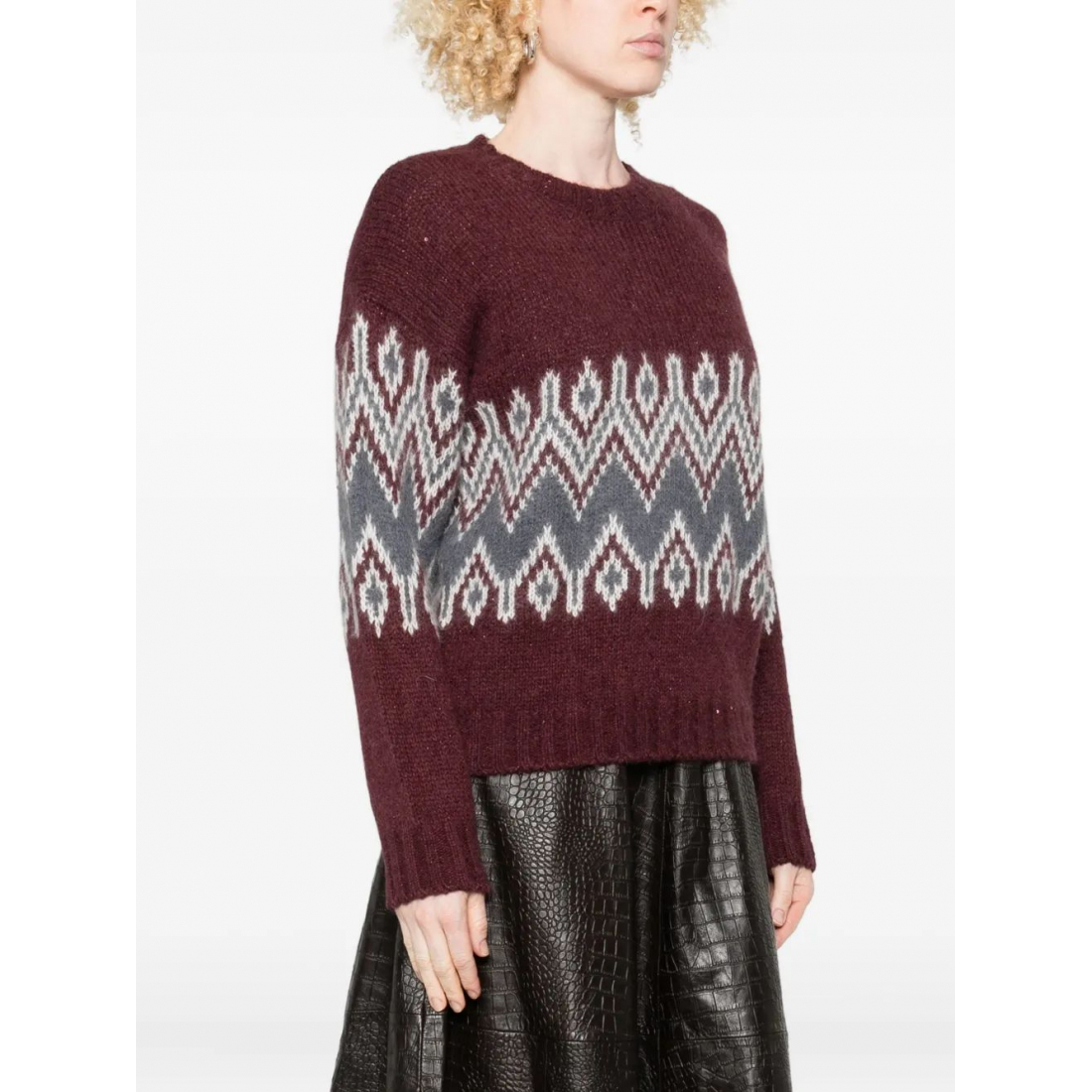 'Fairisle-Pattern' Pullover für Damen