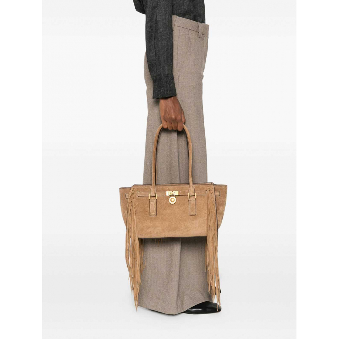 Women's 'Hamilton Moderne Small Fringed' Satchel