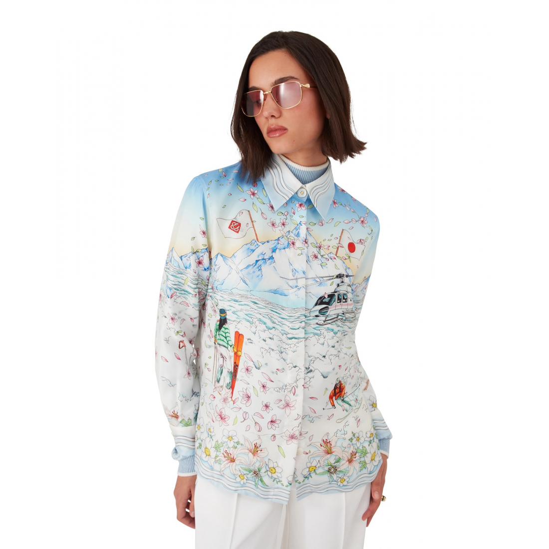 Women's 'L'Hiver Fleuri' Shirt