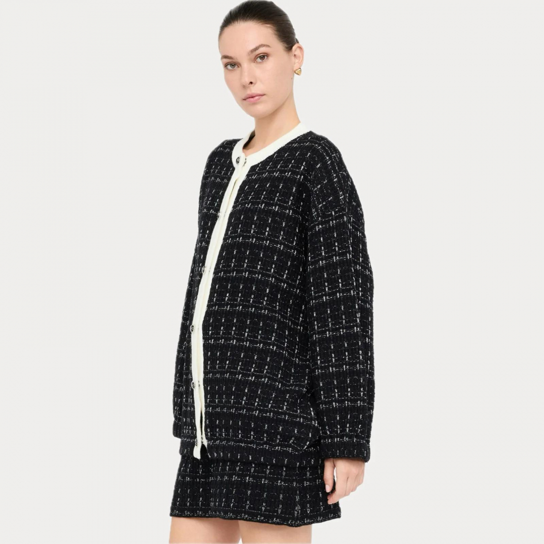 Manteau 'Jewel-Button Tweed' pour Femmes