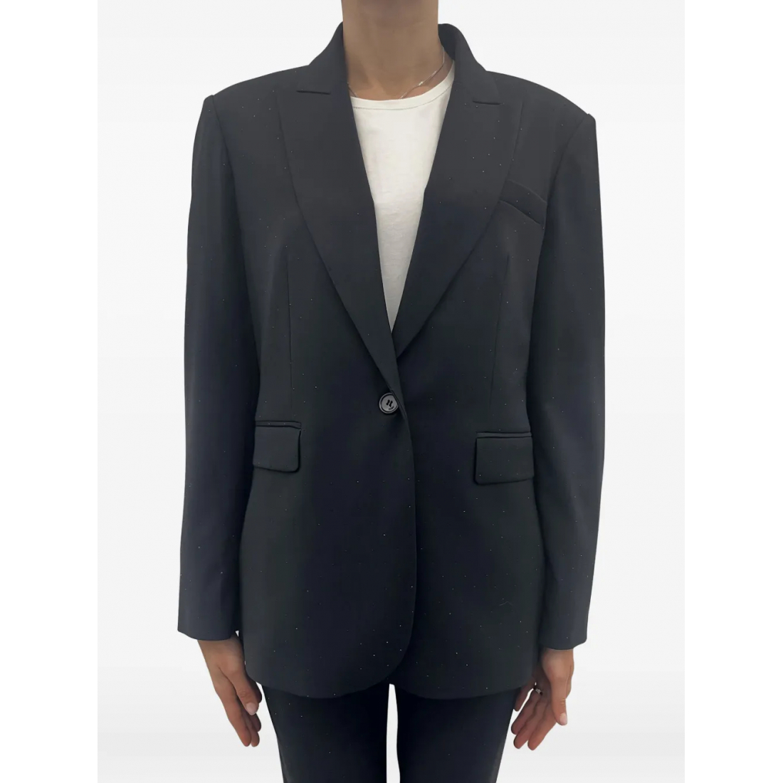 Blazer 'Strass Single-Button' pour Femmes