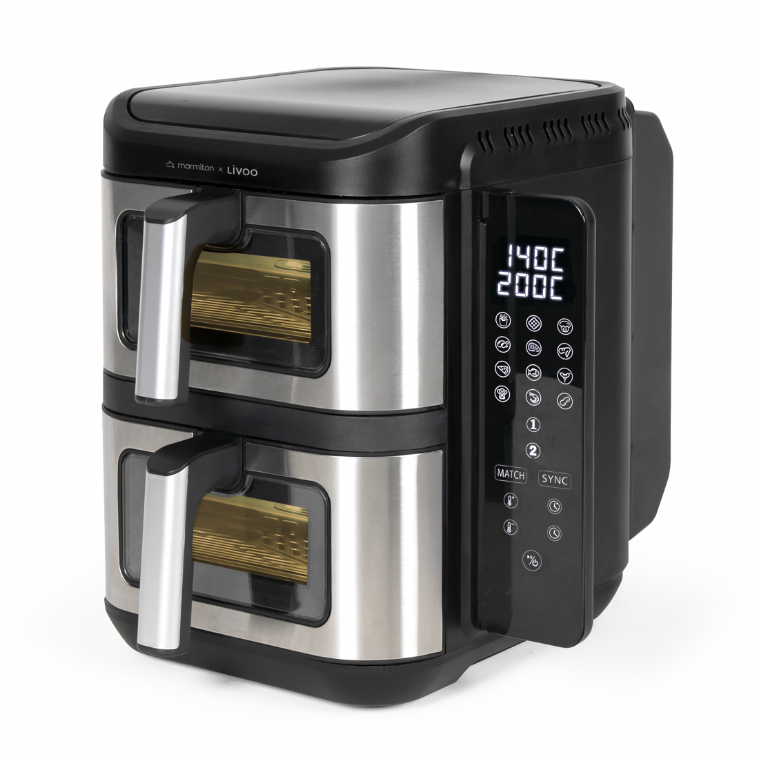 x Marmiton Double Basket Air Fryer 11L