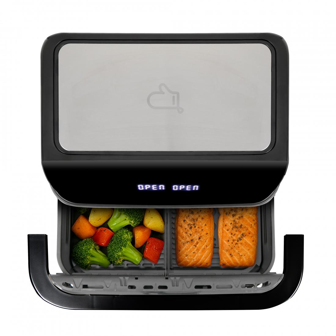 x Marmiton Heißluftfritteuse Mit Trenneinsatz, 10 L