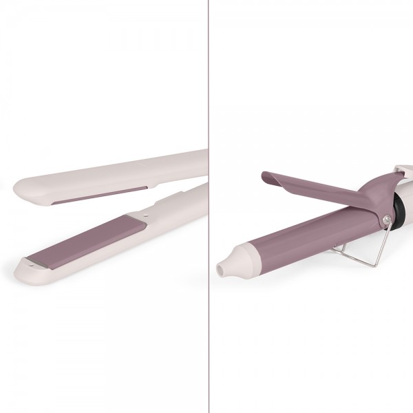 Hair Straightener And Curling Iron Set