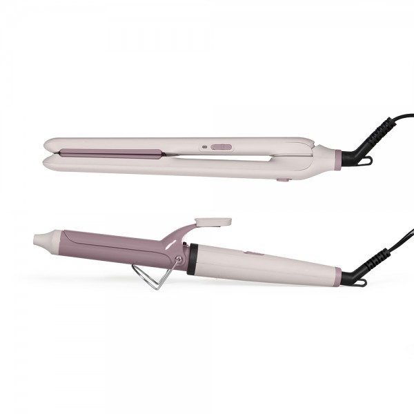 Hair Straightener And Curling Iron Set