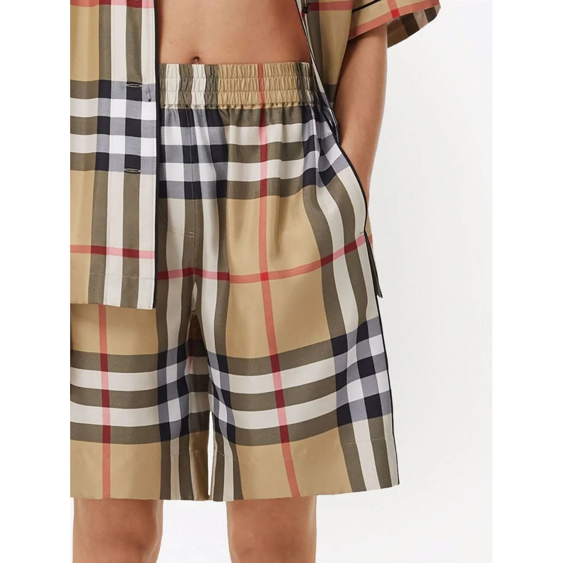 Short 'Check-Detail' pour Femmes
