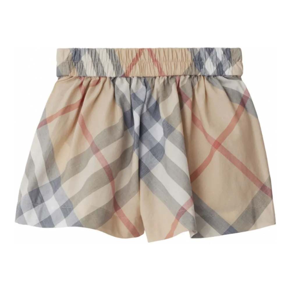 Baby Girl's 'Checked' Shorts