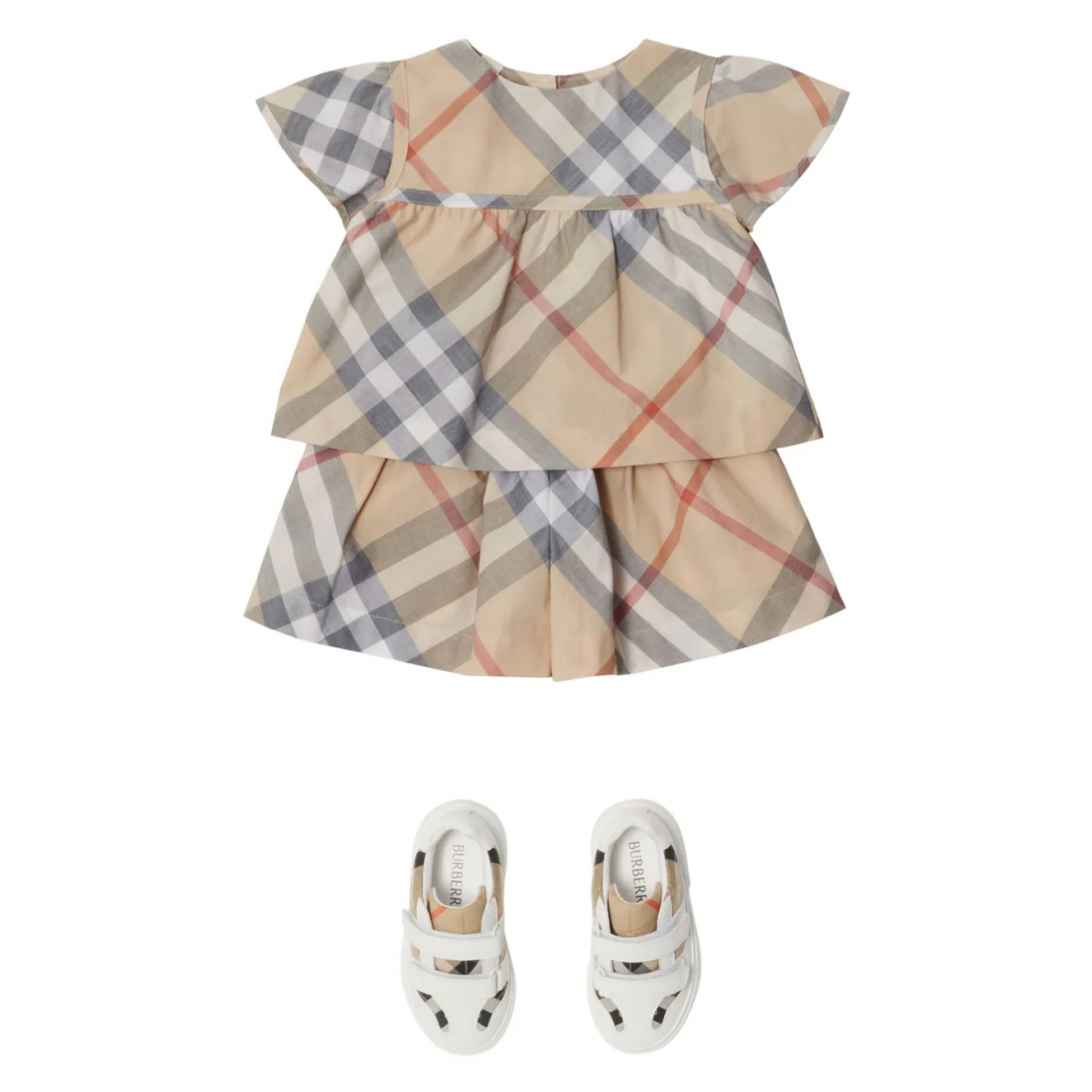 Baby Girl's 'Checked' Shorts