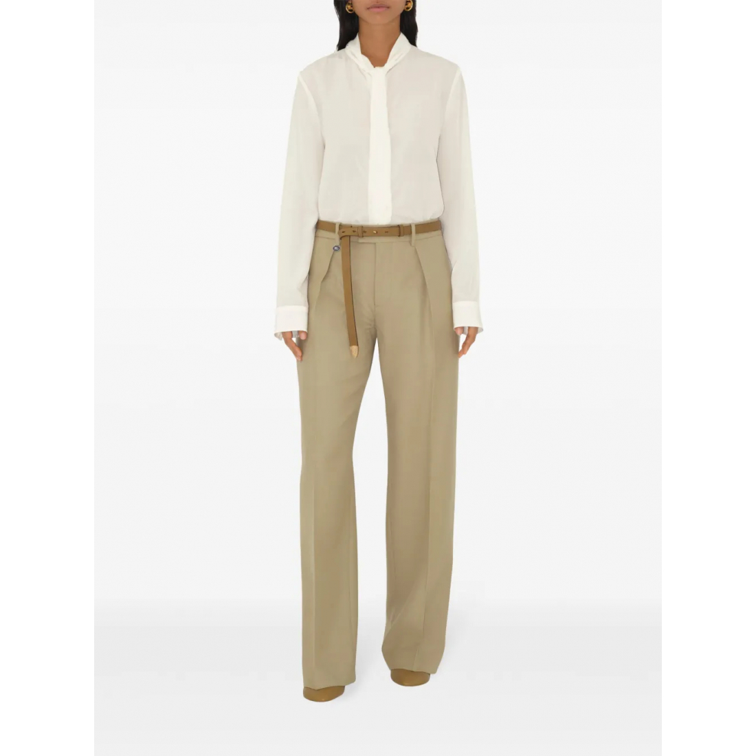 Ceinture 'Leather B-Shield' pour Femmes