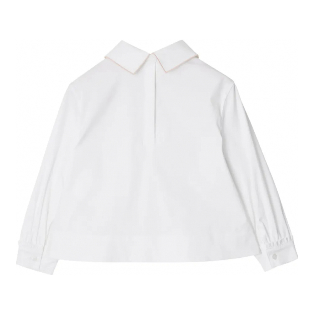 Girl's 'Embroidered-Collar' Shirt