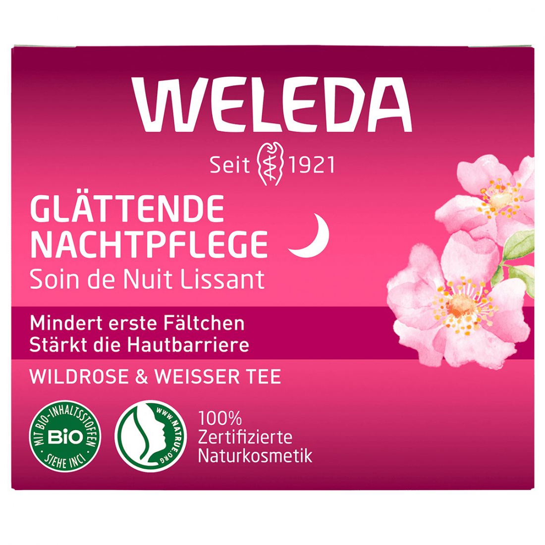 Soin de Nuit Lissant BIO Rose Musquée & Thé Blanc