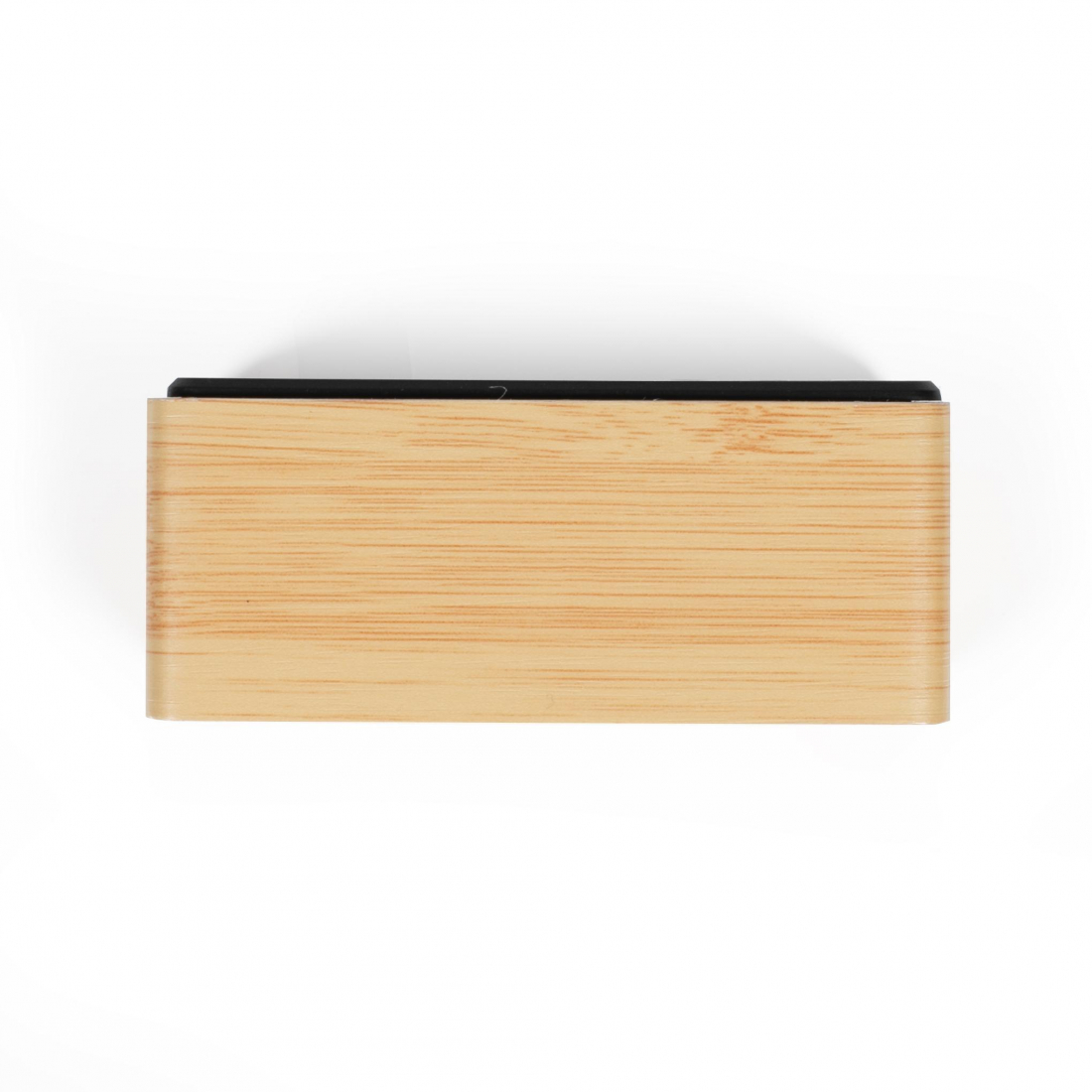 Horloge digitale aspect bois