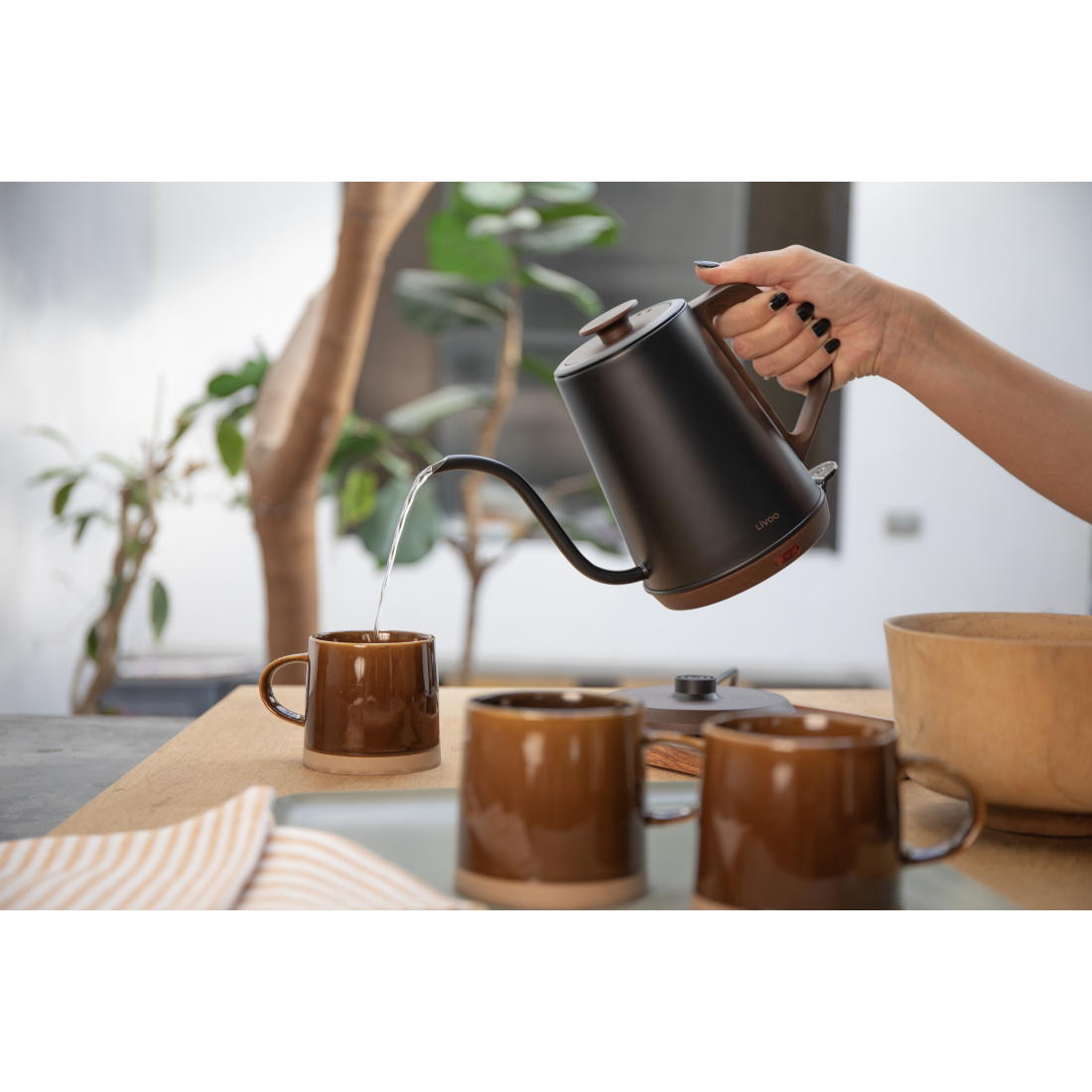 Bouilloire col de cygne 1 L