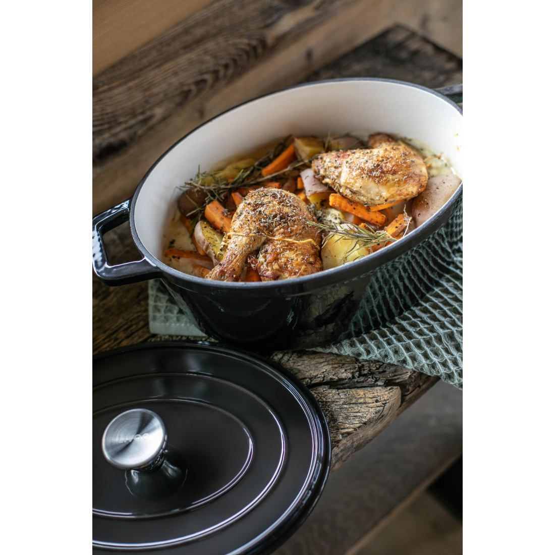 Oval Cast Iron Casserole Dish