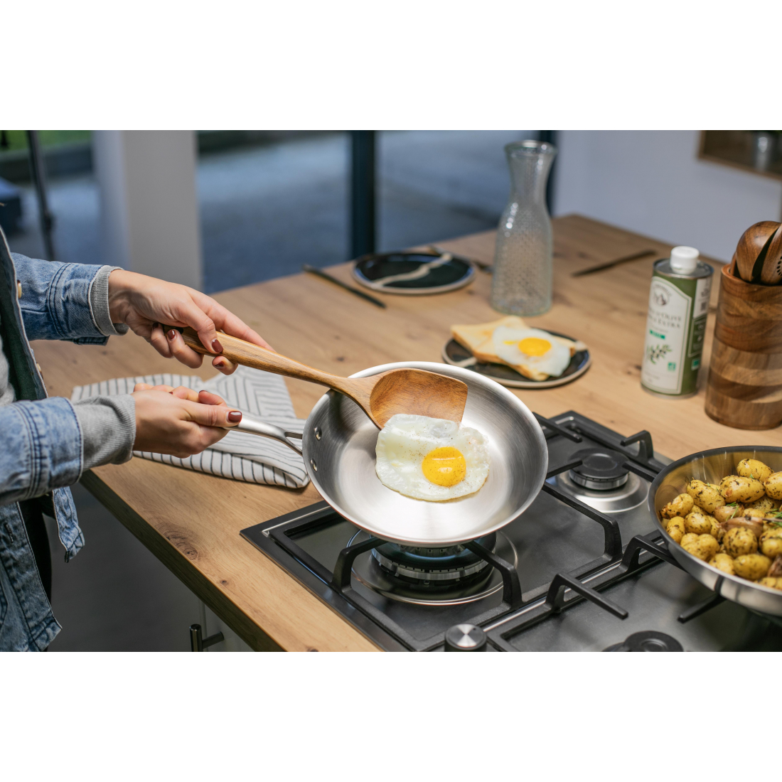 Brigade - Poêle en acier inoxydable 20 cm