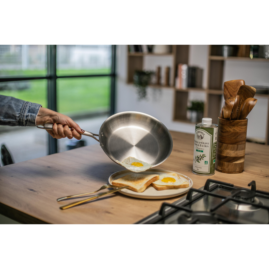 Brigade - Poêle en acier inoxydable 20 cm