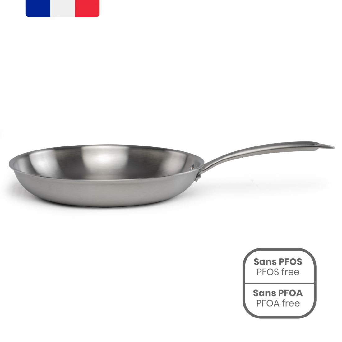 Brigade - 28 Cm Stainless Steel Frying Pan