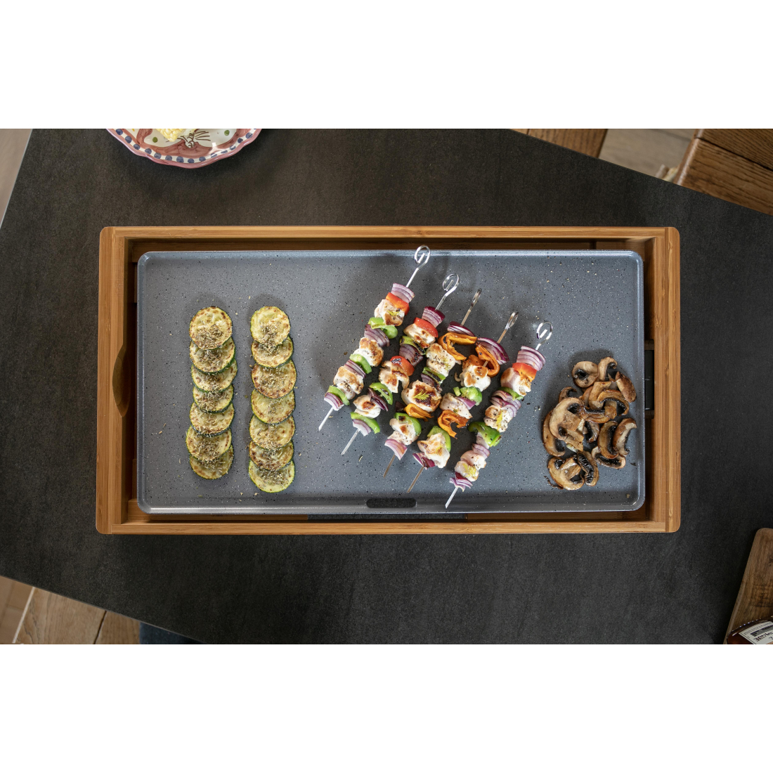 Bamboo Plancha With Ceramic Coating