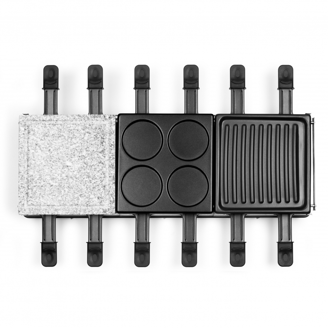 Raclette, Fondue And Crepe Maker For 12 People