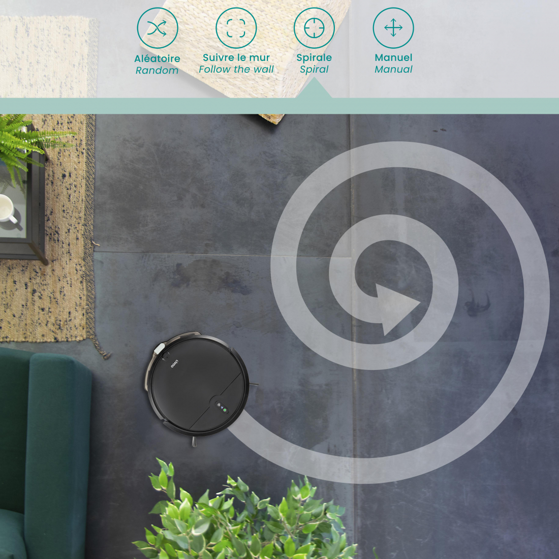 Wash'Up Connected Robot Vacuum Cleaner