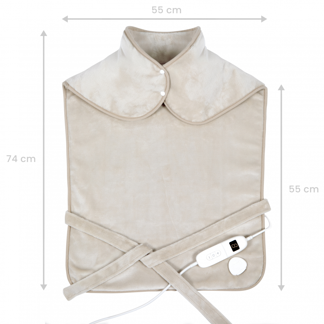 Coussin chauffant dos et cervicales