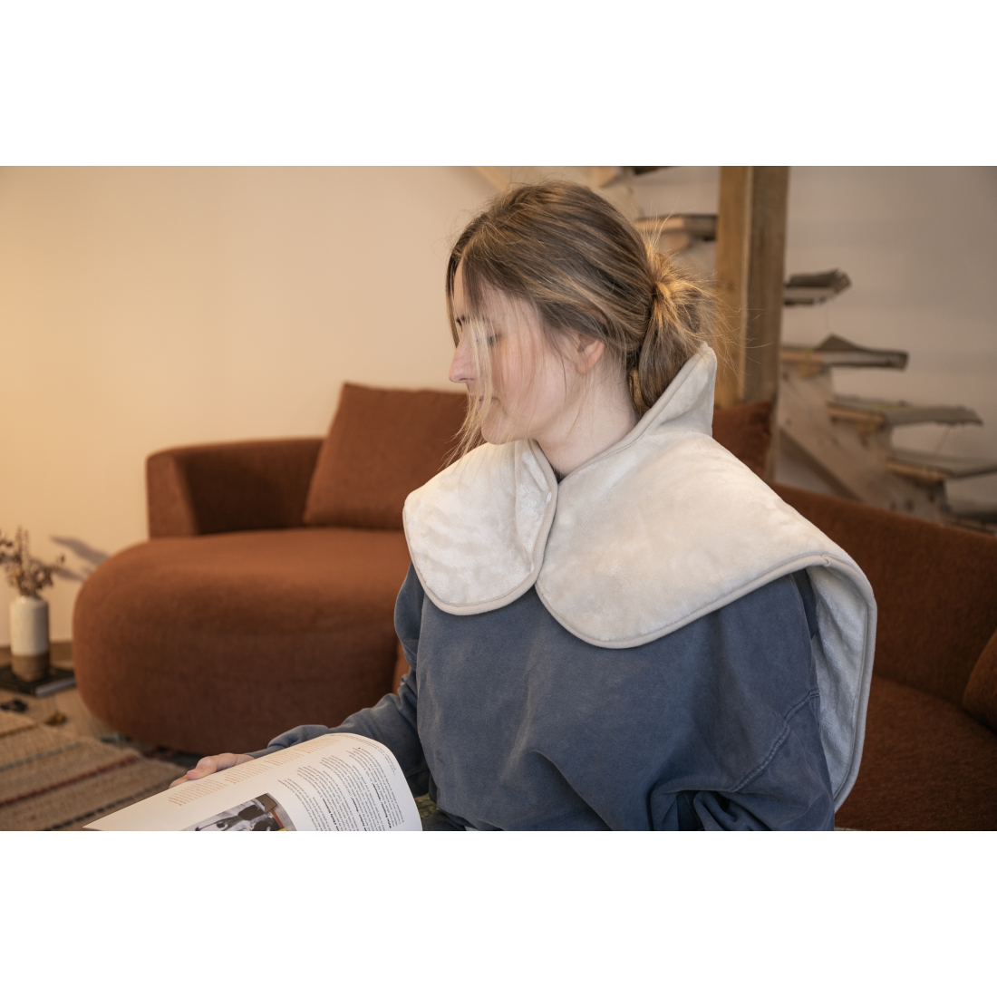 Coussin chauffant dos et cervicales