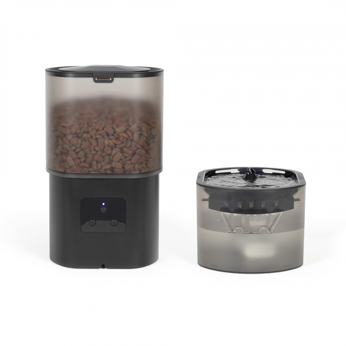 Distributeur de croquettes automatique et fontaine à eau