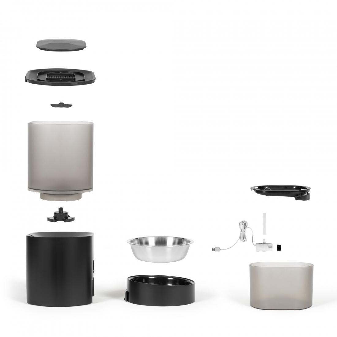 Distributeur de croquettes automatique et fontaine à eau