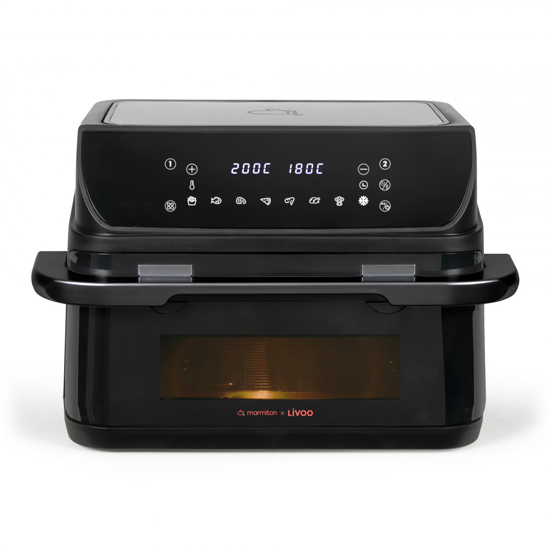 x Marmiton Heißluftfritteuse Mit Trenneinsatz, 10 L