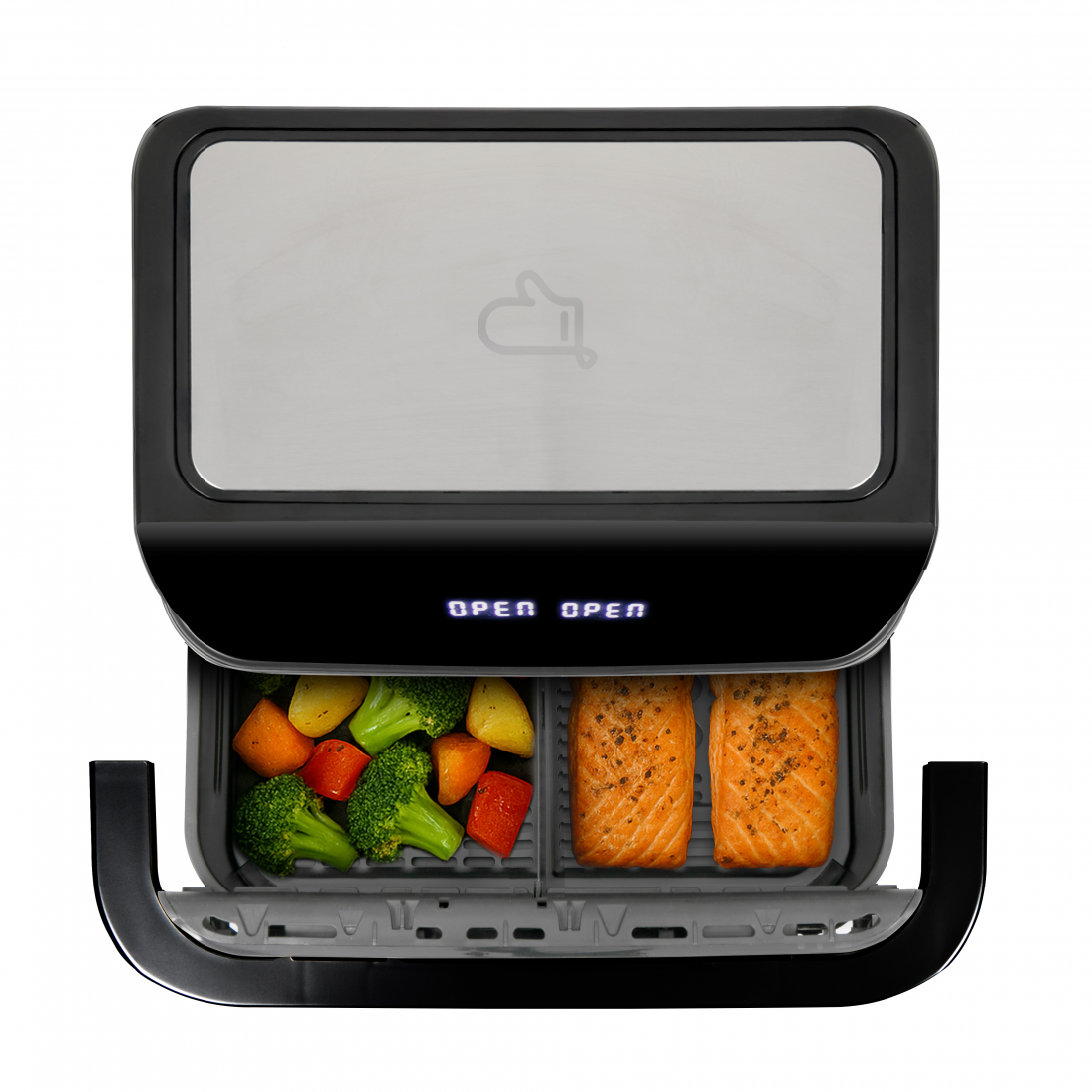 x Marmiton Heißluftfritteuse Mit Trenneinsatz, 10 L