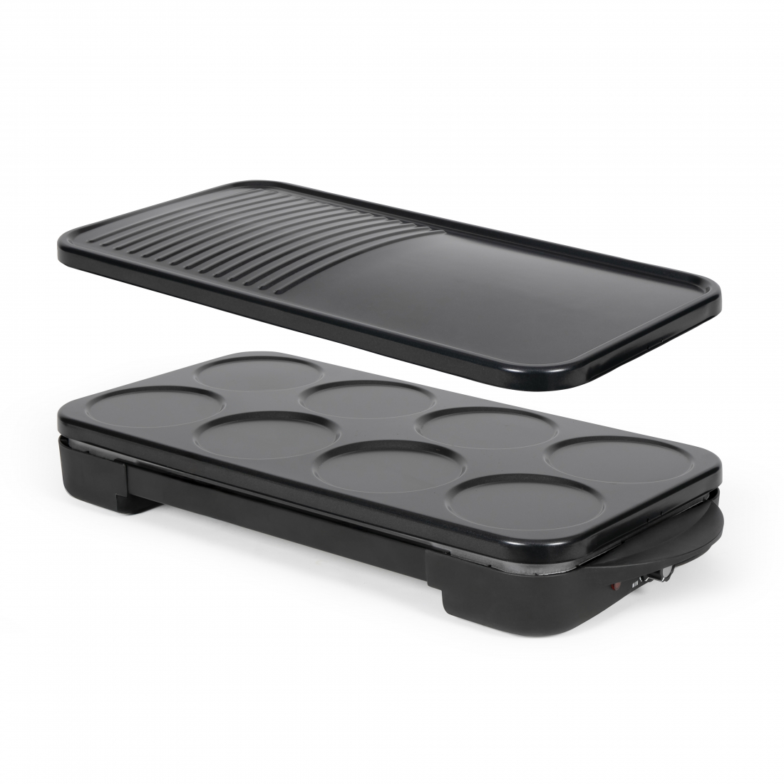 2-In-1-Gerät: Crêpe-Maker Und Grillplatte