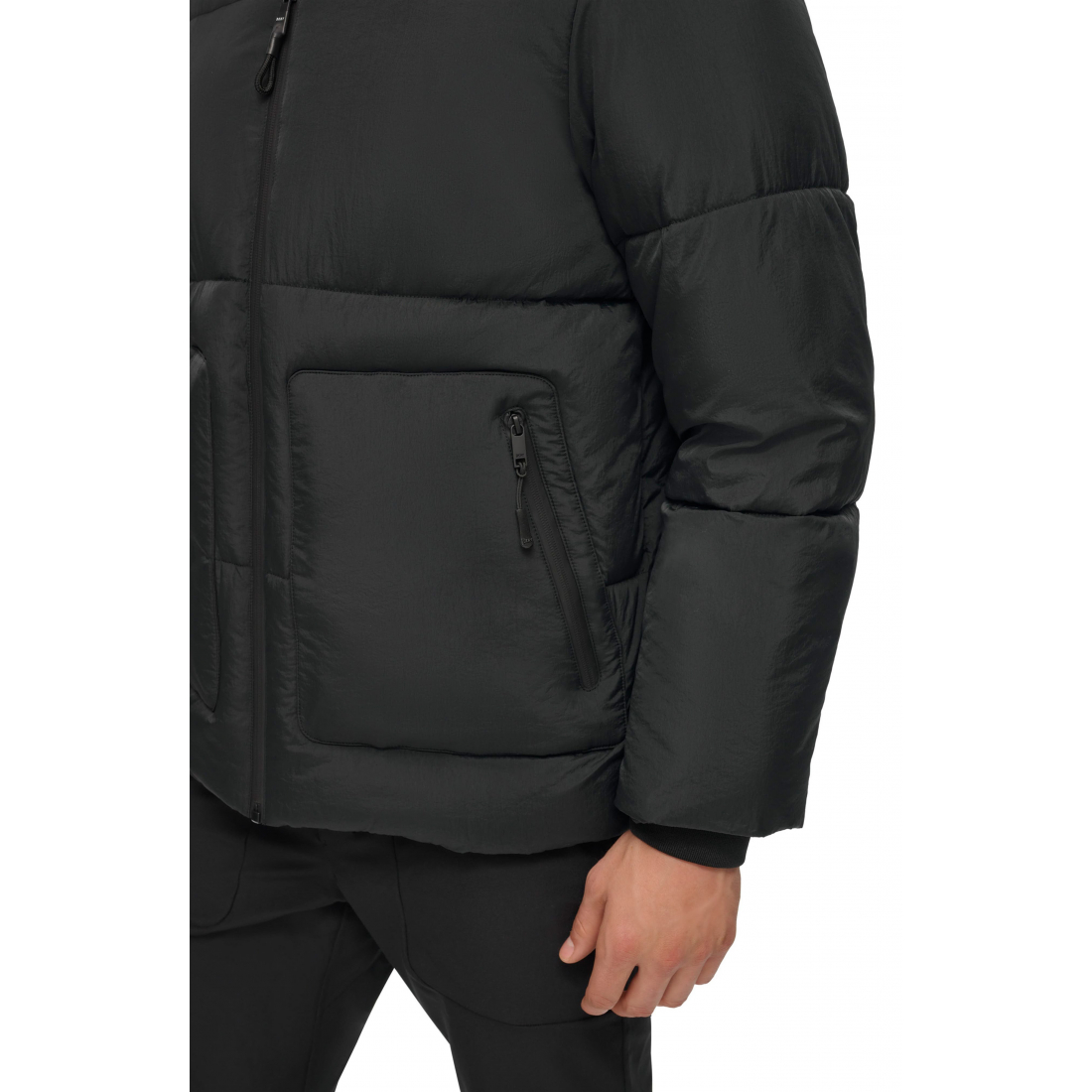 'Zip Front' Gesteppte Jacke für Herren